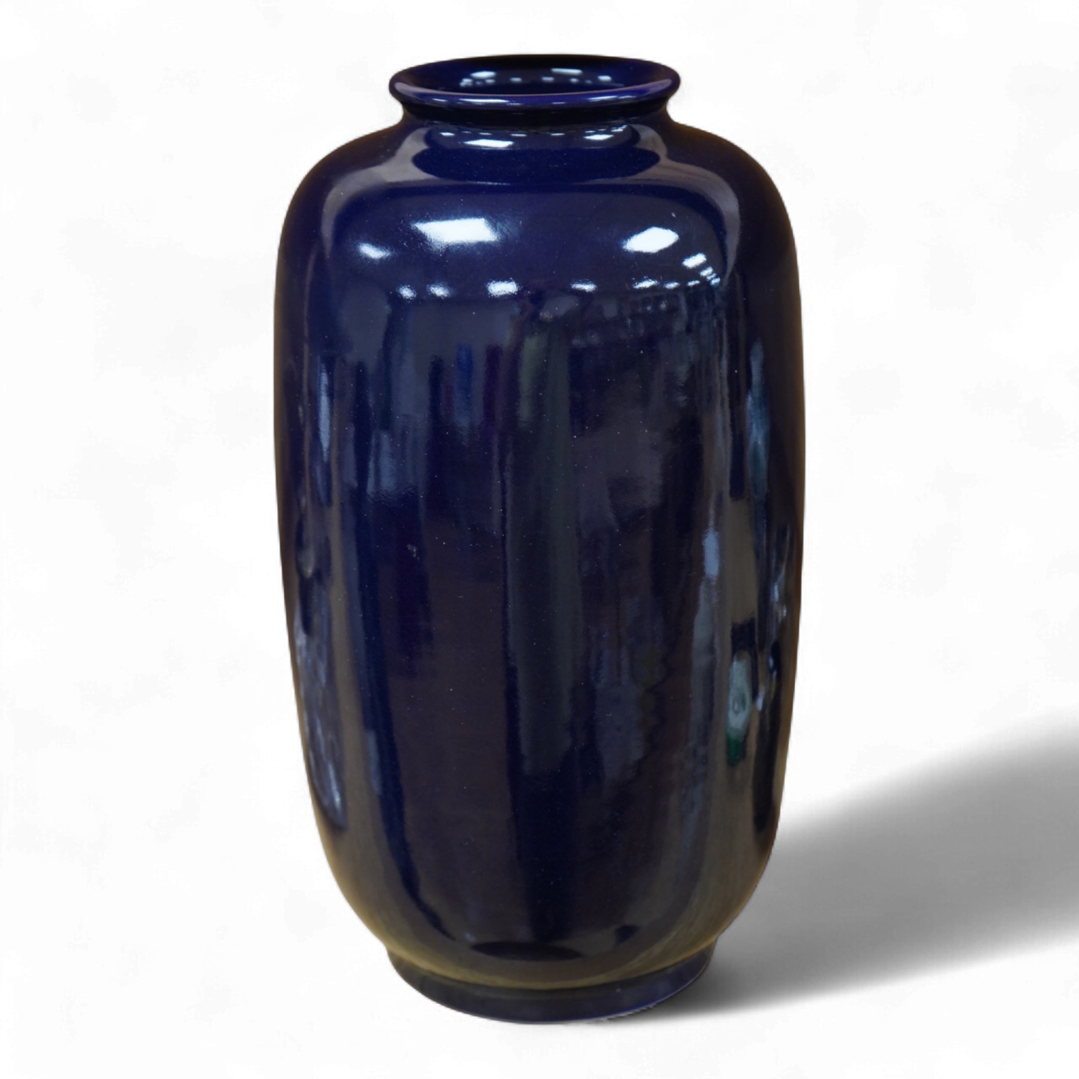 A Japanese blue ground vase, Kinkozan, Meiji period (1868–1912), 30cm